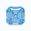Diamant bleu de taille Asscher cultivé en laboratoire (Square Emerald Cut) diamant asscher bleu