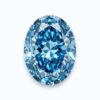 blue oval cut diamond