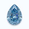 blue pear shape diamond