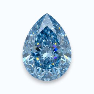 blue pear shape diamond