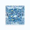 blue princess cut diamond