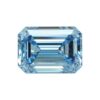 Blue emerald cut lab-grown diamond import placeholder for 7765