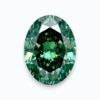 green oval cut diamond