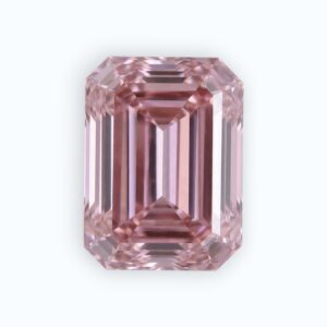 pink emerald cut diamond