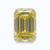 yellow emerald cut diamond
