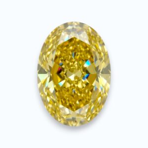 yellow oval cut diamond