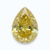 yellow pear shape diamond