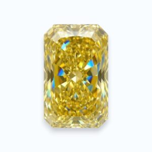 yellow radiant shape diamond