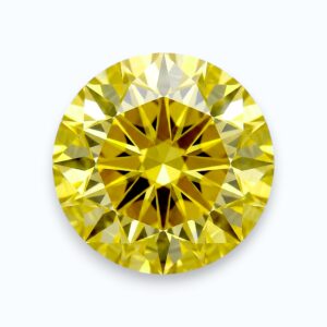 yellow round cut diamond